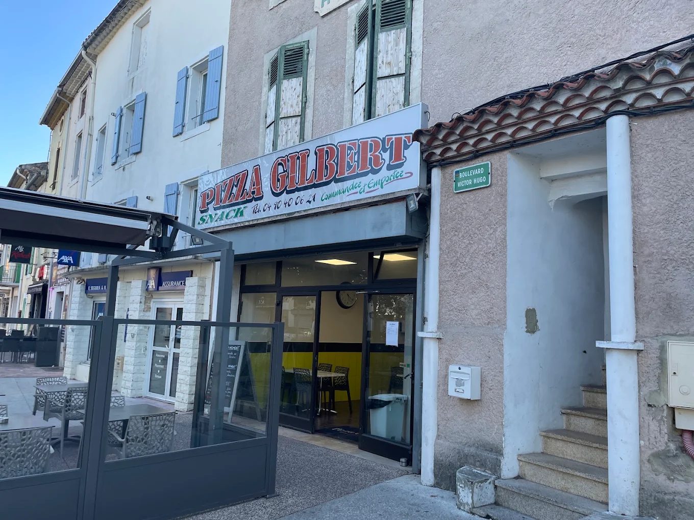 Devanture de Pizza Gilbert, 44 boulevard Victor Hugo